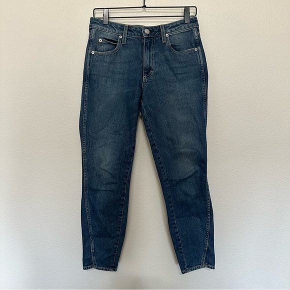 AMO jeans twist dk vintage medium wash women’s size 27 slim fit split ankle - Picture 1 of 3